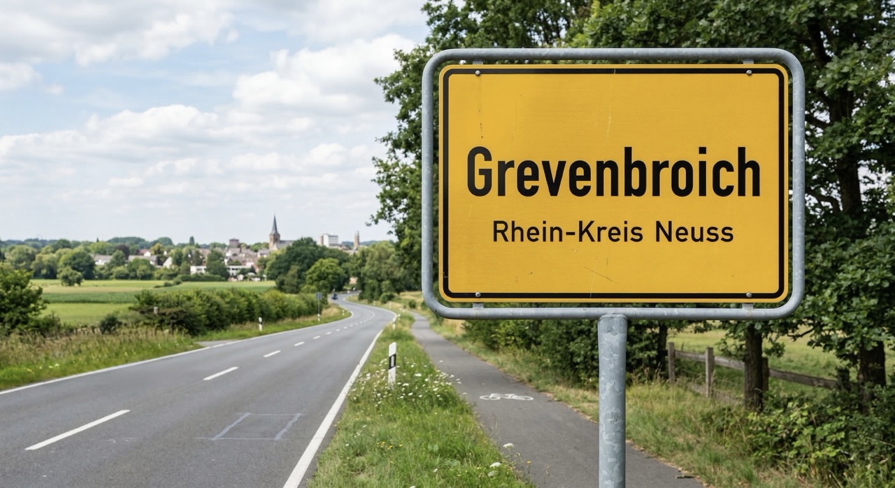 Ortsschild Grevenbroich