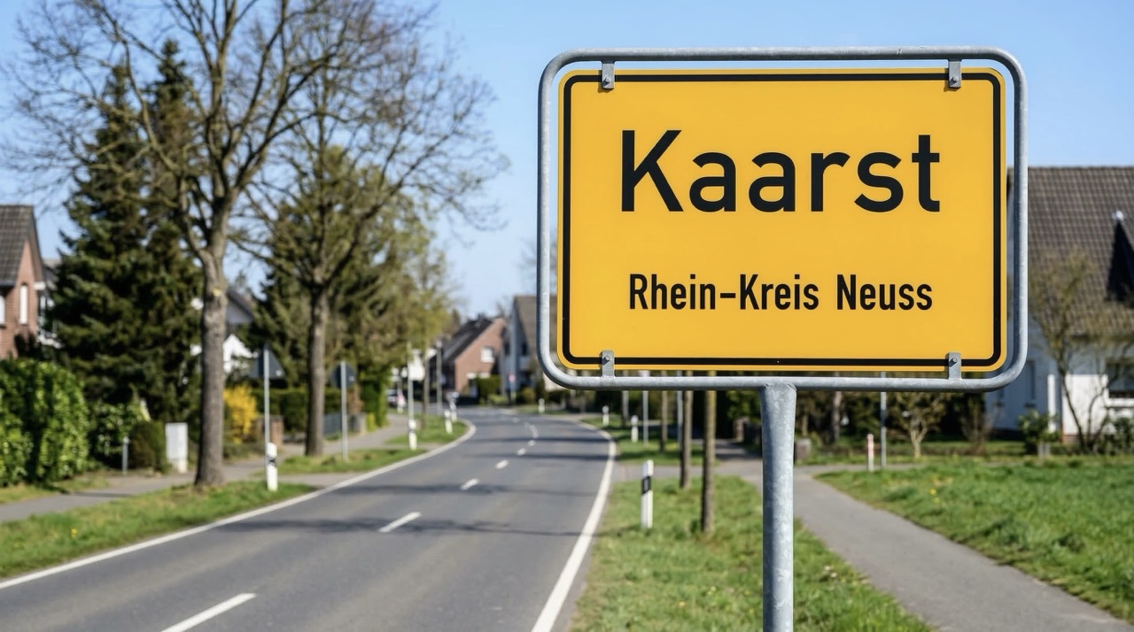Ortsschild Kaarst