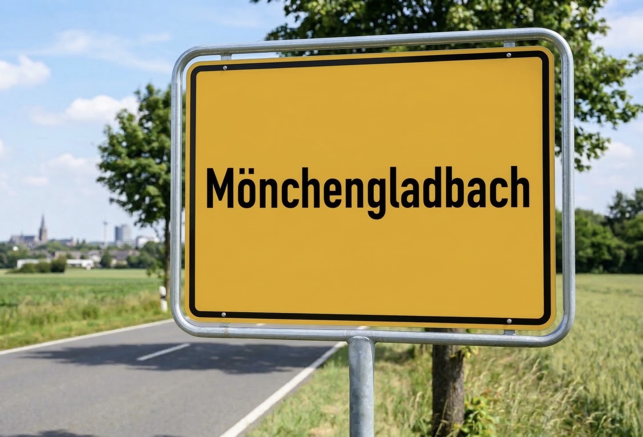 Ortsschild Mönchengladbach